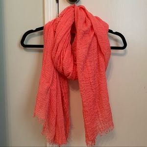 Coral lightweight scarf